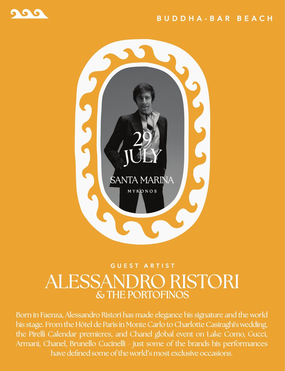Αφίσα της εκδήλωσης Alessandro Ristori & The Portofinos